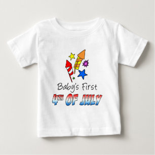 T-shirt Pour Bébé Premier 4 juillet de bébé