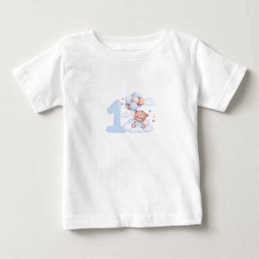T-shirt Pour Bébé Premier anniversaire (Devant)