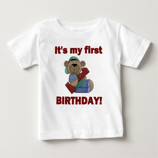 T-shirt Pour Bébé Premier anniversaire (Devant)