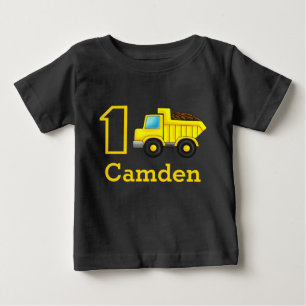 T-shirt Pour Bébé Premier Anniversaire 1er 2e 3e voiture de construc