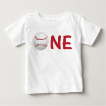 Premier anniversaire de baseball Chemise un avec B