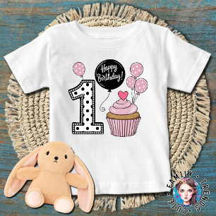 T-shirt Pour Bébé Premier anniversaire de bébé fille