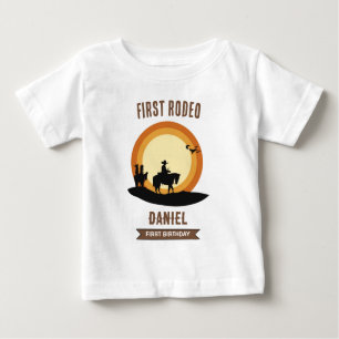T-shirt Pour Bébé Premier anniversaire de Cowboy