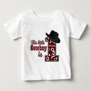 T-shirt Pour Bébé Premier anniversaire de Cowboy