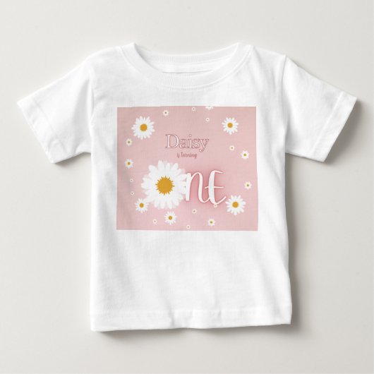 T-shirt Pour Bébé Premier anniversaire de Daisy (Devant)