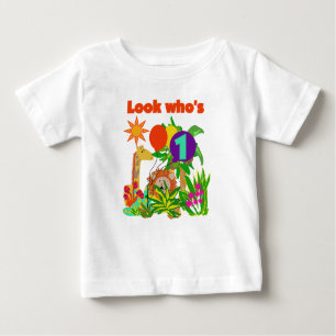T-shirt Pour Bébé Premier anniversaire de safari