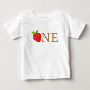 T-shirt Pour Bébé Premier Anniversaire Fraise Berry First 1st