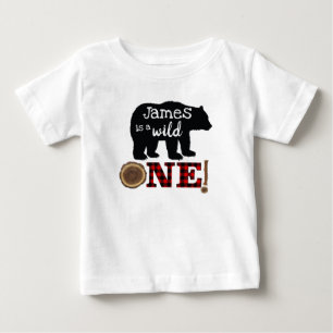 T-shirt Pour Bébé Premier anniversaire Lumberjack Raglan Chemise