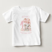 T-shirt Pour Bébé Premier anniversaire mignon éléphant automne fille (Devant)