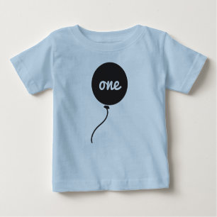 T-shirt Pour Bébé Premier bleu de la chemise   de l'anniversaire du