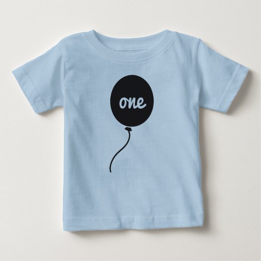 T-shirt Pour Bébé Premier bleu de la chemise | de l'anniversaire du (Devant)