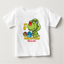Premier Dinosaure de Noël personnalisé
