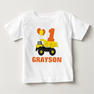 T-shirt Pour Bébé Premier équipement d'anniversaire de construction,