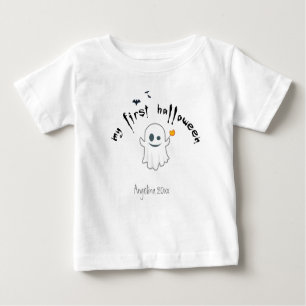 T-shirt Pour Bébé Premier fantôme personnalisé d'Halloween