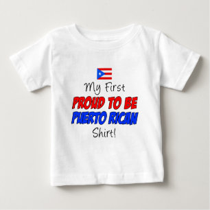 T-shirt Pour Bébé Premier fier d'être chemise portoricaine