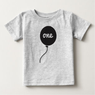 T-shirt Pour Bébé Premier gris de la chemise   de l'anniversaire du