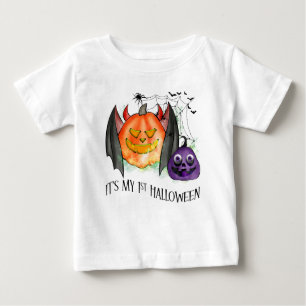 T-shirt Pour Bébé Premier Halloween