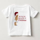 T-shirt Pour Bébé Premier Noël du garçon (Dos)