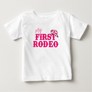 T-shirt Pour Bébé Premier rodéo de la cowgirl Disco