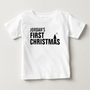 T-shirt Pour Bébé Premier Romper de Noël pour bébé
