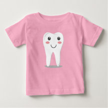 Premier T-shirt de bébé de la dent du bébé
