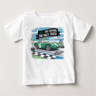 T-shirt Pour Bébé Premier Tour Autour du Circuit de Course Garçon d'