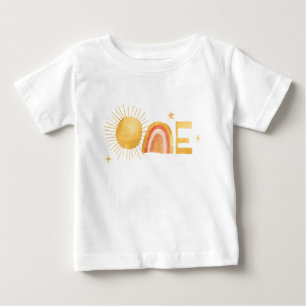 T-shirt Pour Bébé Premier Tour Autour Du Soleil   1er Anniversaire 
