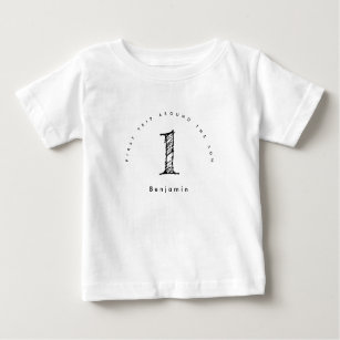 T-shirt Pour Bébé premier voyage autour du soleil 1er anniversaire