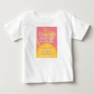 T-shirt Pour Bébé Premier voyage autour du soleil Anniversaire fête