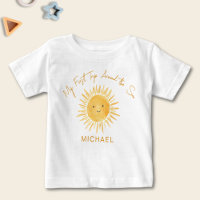 Premier Voyage Autour Du Soleil Garçons Anniversai