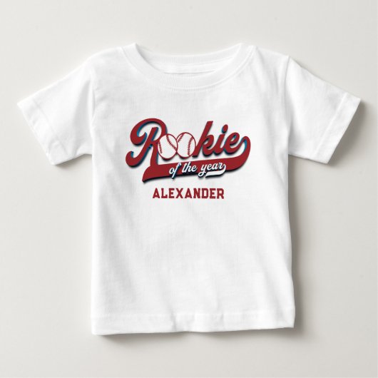 T-shirt Pour Bébé Première année de baseball Big One pour le premier (Devant)