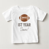 T-shirt Pour Bébé Première année Football bas 1er anniversaire (Devant)