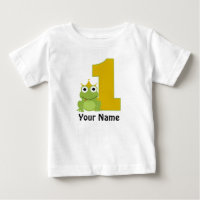 Première chemise BIrthday Frog personnalisée