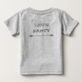 T-shirt Pour Bébé Première chemise d'anniversaire (Dos)