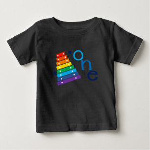 T-shirt Pour Bébé Première chemise d'anniversaire de xylophone