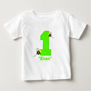 T-shirt Pour Bébé Première chemise de garçon d'anniversaire