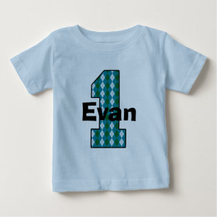 T-shirt Pour Bébé Première chemise de garçon d'anniversaire de