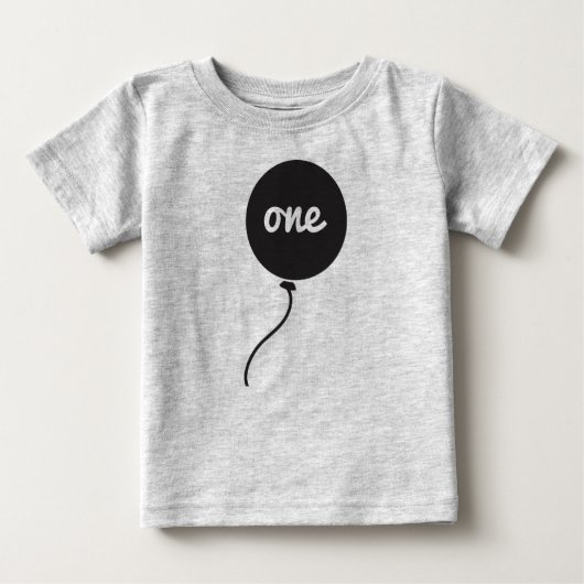 T-shirt Pour Bébé Première chemise de l'anniversaire du bébé (Devant)