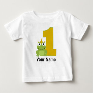 T-shirt Pour Bébé Première chemise personnalisée d'anniversaire de