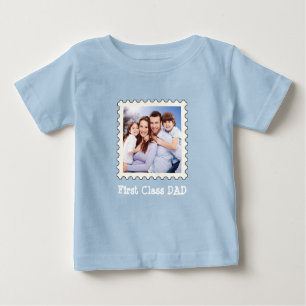 T-shirt Pour Bébé PREMIÈRE CLASSE PAPA Meilleur papa Jamais photo ca