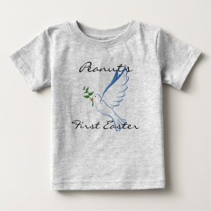 T-shirt Pour Bébé Première colombe personnelle de Pâques de pièce en