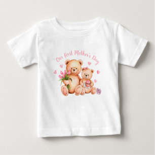 T-shirt Pour Bébé Première fête des mères