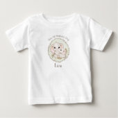 T-shirt Pour Bébé Première Fête des Mères Garçon éléphant Nom person (Devant)
