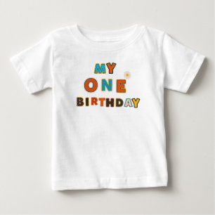 T-shirt Pour Bébé Première fille de bébé anniversaire