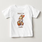 T-shirt Pour Bébé Première Pâques de bébé personnalisée (Devant)