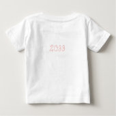 T-shirt Pour Bébé Première Pâques de la petite fille avec mignon lap (Dos)