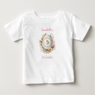 T-shirt Pour Bébé Première Pâques Personnalisée Baby girl Baby T-shi