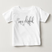 T-shirt Pour Bébé Première pièce en t merveilleuse d'anniversaire (Devant)