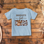 T-shirt Pour Bébé Première vache rodéo motif chevalier mignon dans u