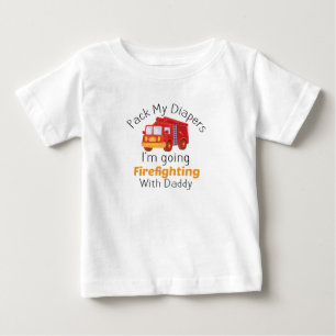 T-shirt Pour Bébé Prépare mes couches, je vais faire de la lutte con